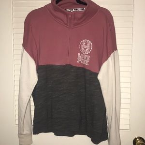 VS USED PINK QUARTER ZIP